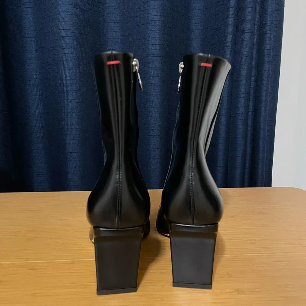 Aeyde Belle leather ankle boots